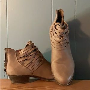 Tan booties
